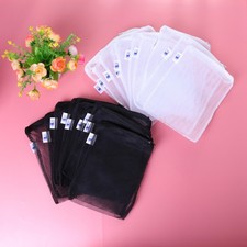 20 Pcs Nylon Mesh Filter Bags Zipper Closure for Aquarium Garden Pond Filtration