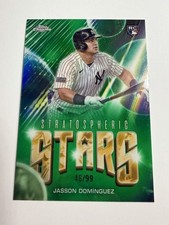 2024 Topps Chrome Stratospheric Stars JASSON DOMINGUEZ RC Green Refractor /99