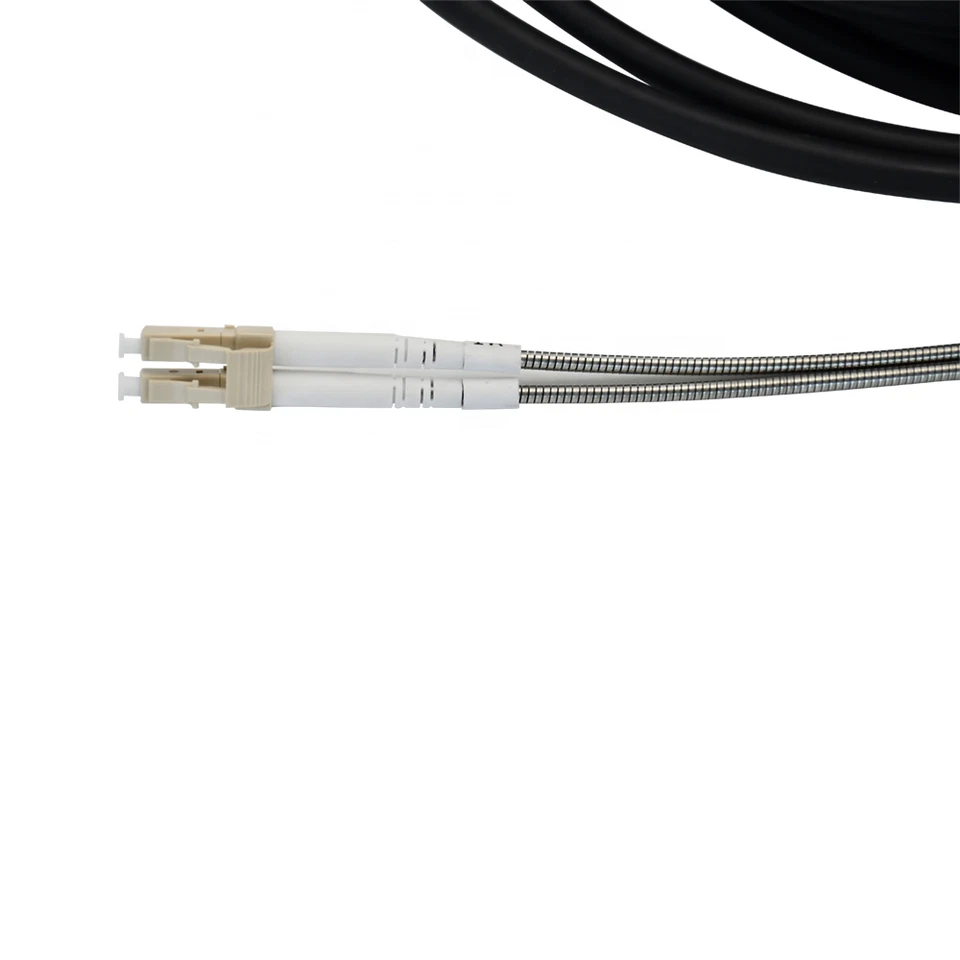 80m Outdoor Waterproof Fiber Patch Cord Steel Armored LC-LC MM OM2 Fiber Cable - Image 3 of 4