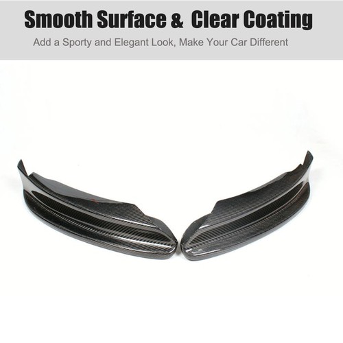 For BMW 1 Series E82 M Tech 2008-13 Carbon Fiber Front Bumper Splitters Lip Flap - Picture 6 of 12