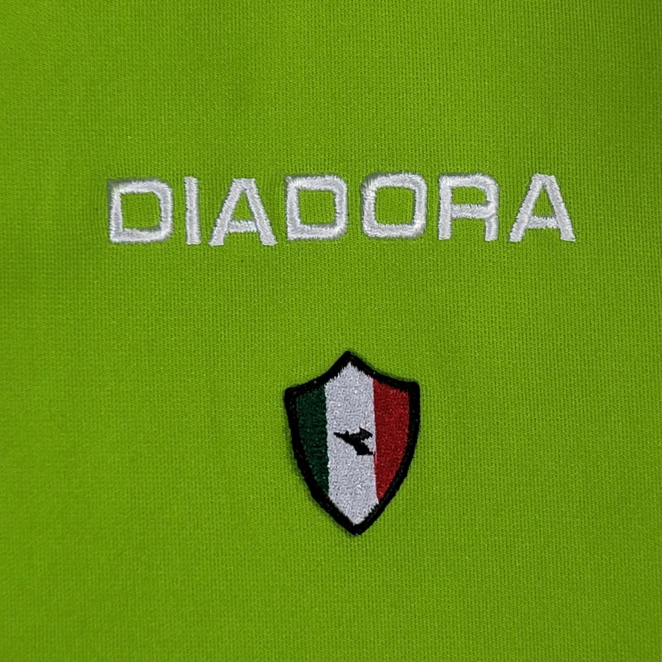Diadora Jersey M Green GoalKeeper Goalie Shirt Padded Elbow Soccer Futbol Diadry - Image 3 of 4