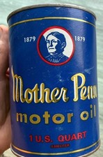 MOTHER PENN MOTOR OIL Quart Can BANK - Oklahoma City, OK Advertising