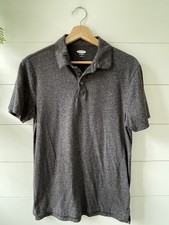 Old Navy Black / Gray Polo Soft-washed Size Small