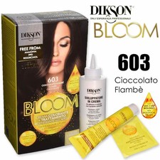 Dikson Bloom Keratin Chocolate Flambe' Hair Dye Cream 603