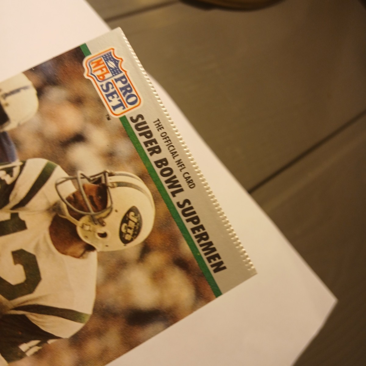 NFL Pro Set Joe Namath ERROR Superbowl Supermen Misprint | eBay