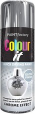 All-Purpose Chrome Effect gloss Spray Paint 400ml Quick Dry Aerosol Can