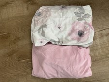 Fitted Crib Sheets For Girls Solid Pink And Floral