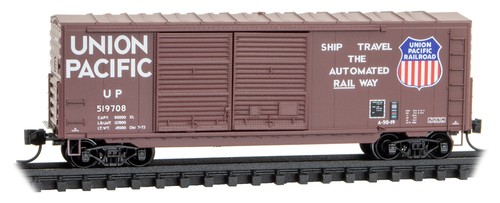 Micro-Trains MTL Escala N 40' Doble Puerta Caja Coche Union Pacific/UP/Shield #519708 | Zustand: New