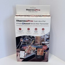 ThermoPro 4 Probes Bluetooth Remote Meat Thermometer 650ft Wireless Range TP25W