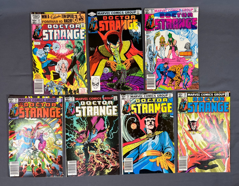 Doctor Strange #51 52 53 54 55 56, 58 Marvel Bronze Age Comic Book Lot of 7