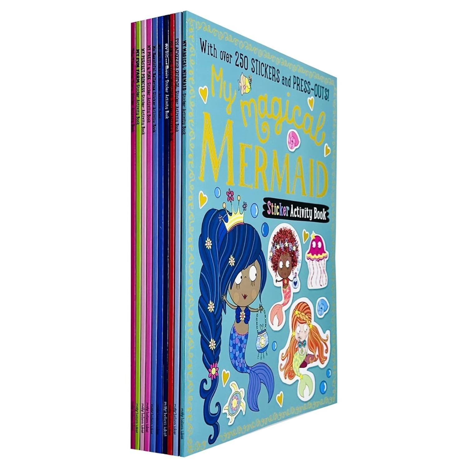 Sticker Activity 10 Books Collection Set With Fun Activities Card Press- Outs