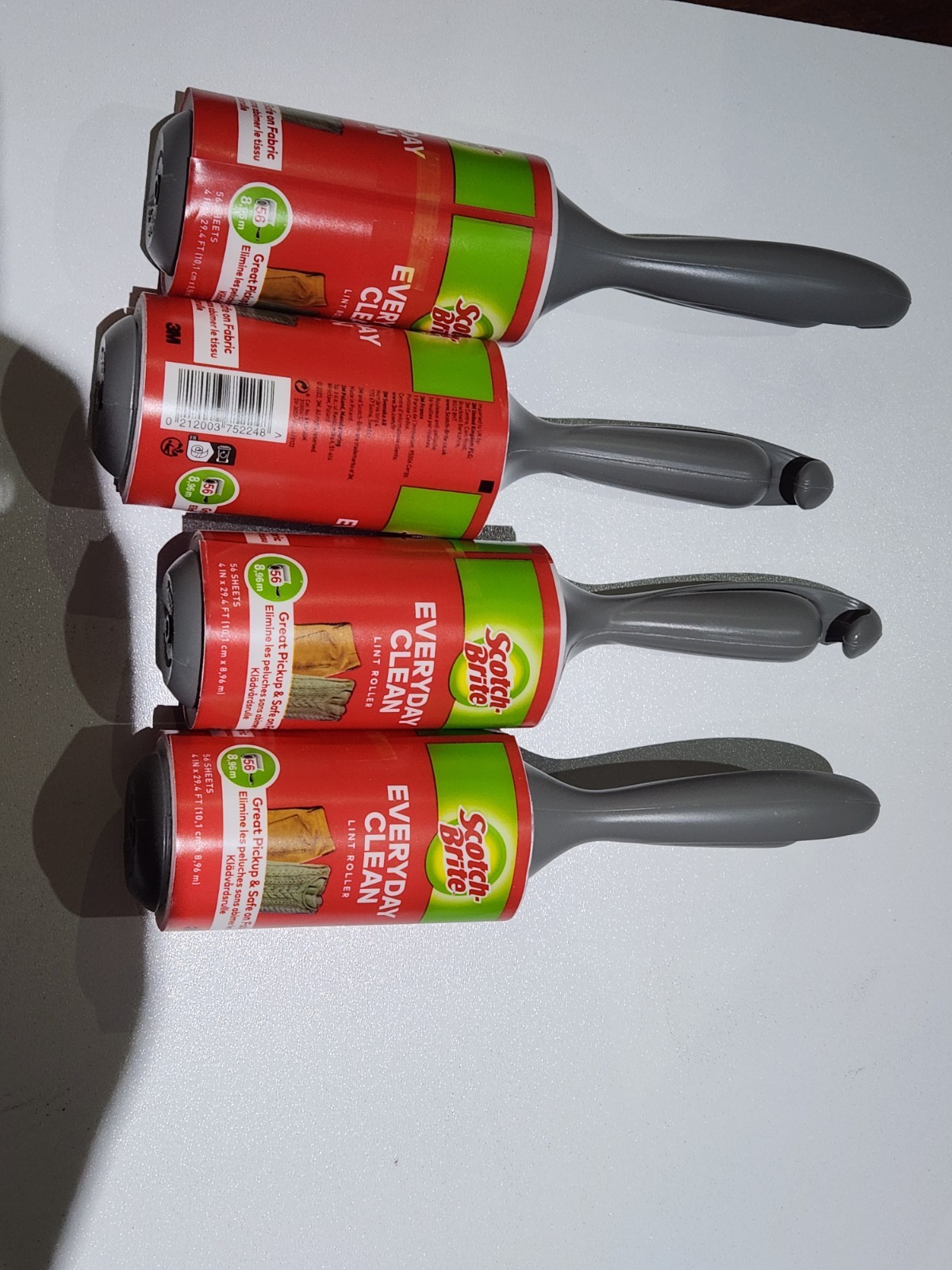 Scotch-Brite Lint Roller 4 Pack (224 Sheets) Pet Hair Remover