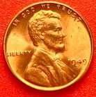 1949-D Lincoln Wheat Cent Penny GEM RED BU From an Original Bank Roll