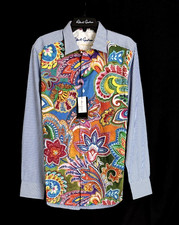 Robert Graham KALEIDOSCOPE Floral Explosion Medium LIMITED EDITION 398 NWT