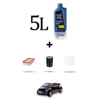 Hoffcar Wartungsset 3 Filter Und 5L ÖL FüR Vw New Beetle / Cabrio 1.6 74KW Ab