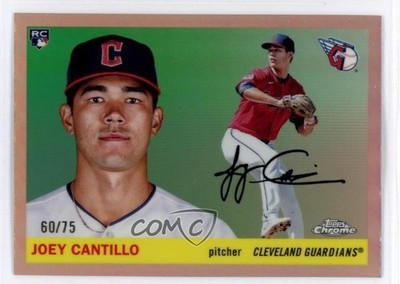2025 Topps Chrome Platinum Anniversary /75 Joey Cantillo #291 Rookie RC 1u4