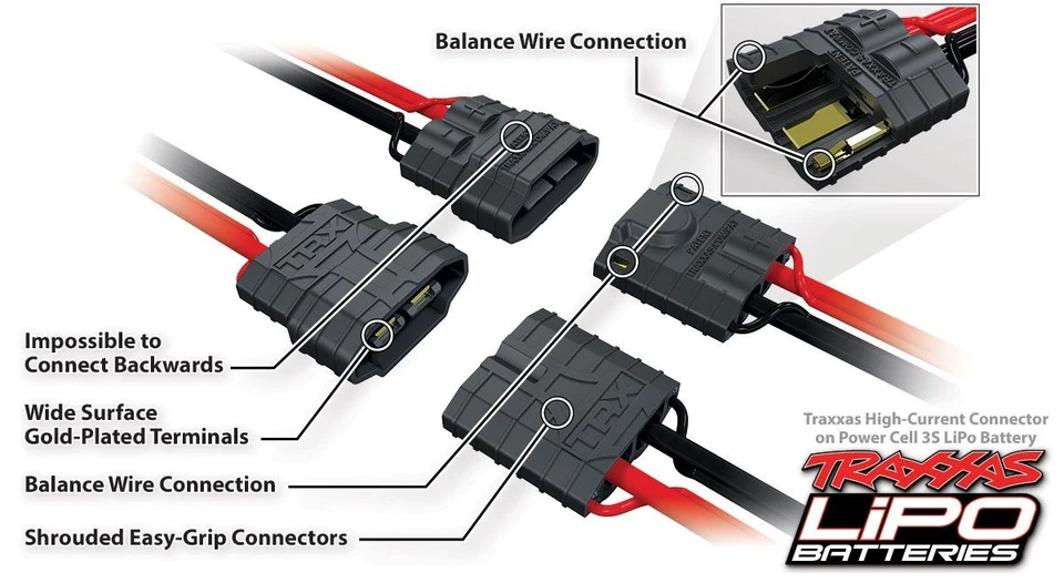 LiPo 4S 14.8V 6700mAh 25C ID Traxxas - TRX-2890X - Photo 2/3