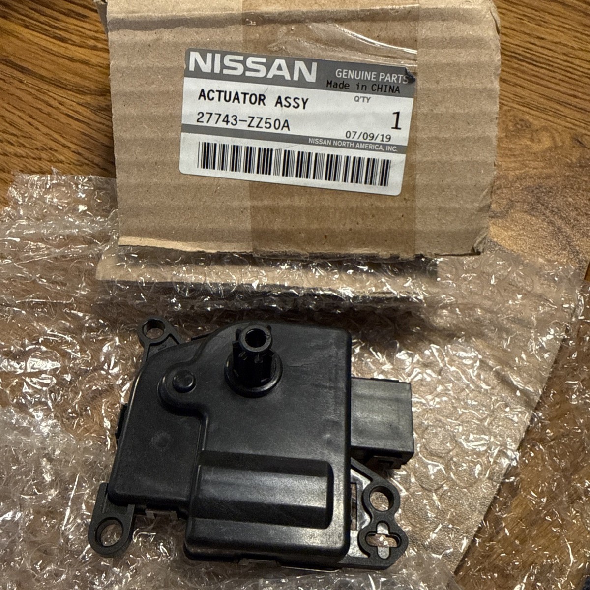 Nissan 27743ZZ50A Genuine OEM Factory Original Actuator for sale