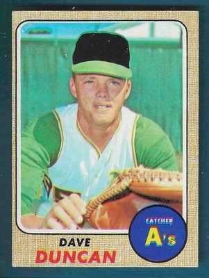 1968 Topps Baseball Oakland Athletics Dave Duncan #261 VG+EX