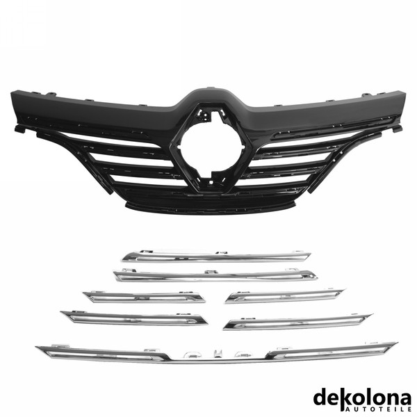 KüHlergrill Frontgitter FüR Skoda Yeti, Renault Megane SchräGheck Vorne 15-25-image