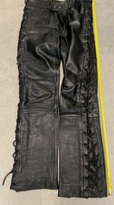 POLO   Herren- Schnür- LEDER / Lederhose schwarz Gr .M 50 Sehr Guter Zustand