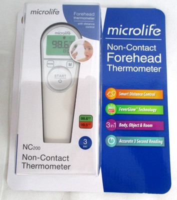 Microlife Non-Contact Forehead Surface Thermometer NC 200 (Brand New Sealed)