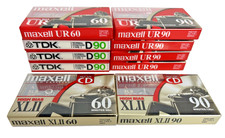 Maxell - TDK - Blank Audio Cassette Tapes - Mixed Lot of 10 - SEALED