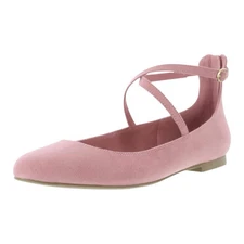 Christian Siriano for Payless Women's Annalise Pink Suede Ballet Flat Size 6