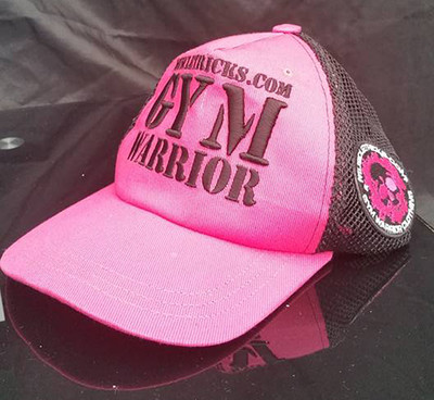 Bodybuilding Snap Back Cap Schirmmütze Pink Gym Damen Kappe