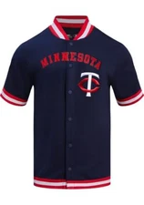 Minnesota Twins Pro Standard Navy Button Down Official MLB Classic Jersey