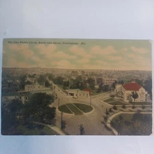 Birmingham Alabama 1911 Postcard Five Points District Posted Franklin 1cent