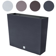 Set di vasi rettangolari Rato Case alti moderni rattan fioriera plastica