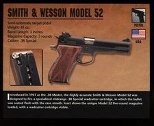 Smith & Wesson Model 52 Pistol Atlas Classic Firearms Card