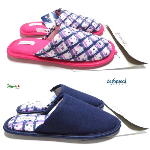DeFonseca Picasso Pantofole Donna Artistiche In Cotone - Produzione Artigianale Italiana - Rosa - 3