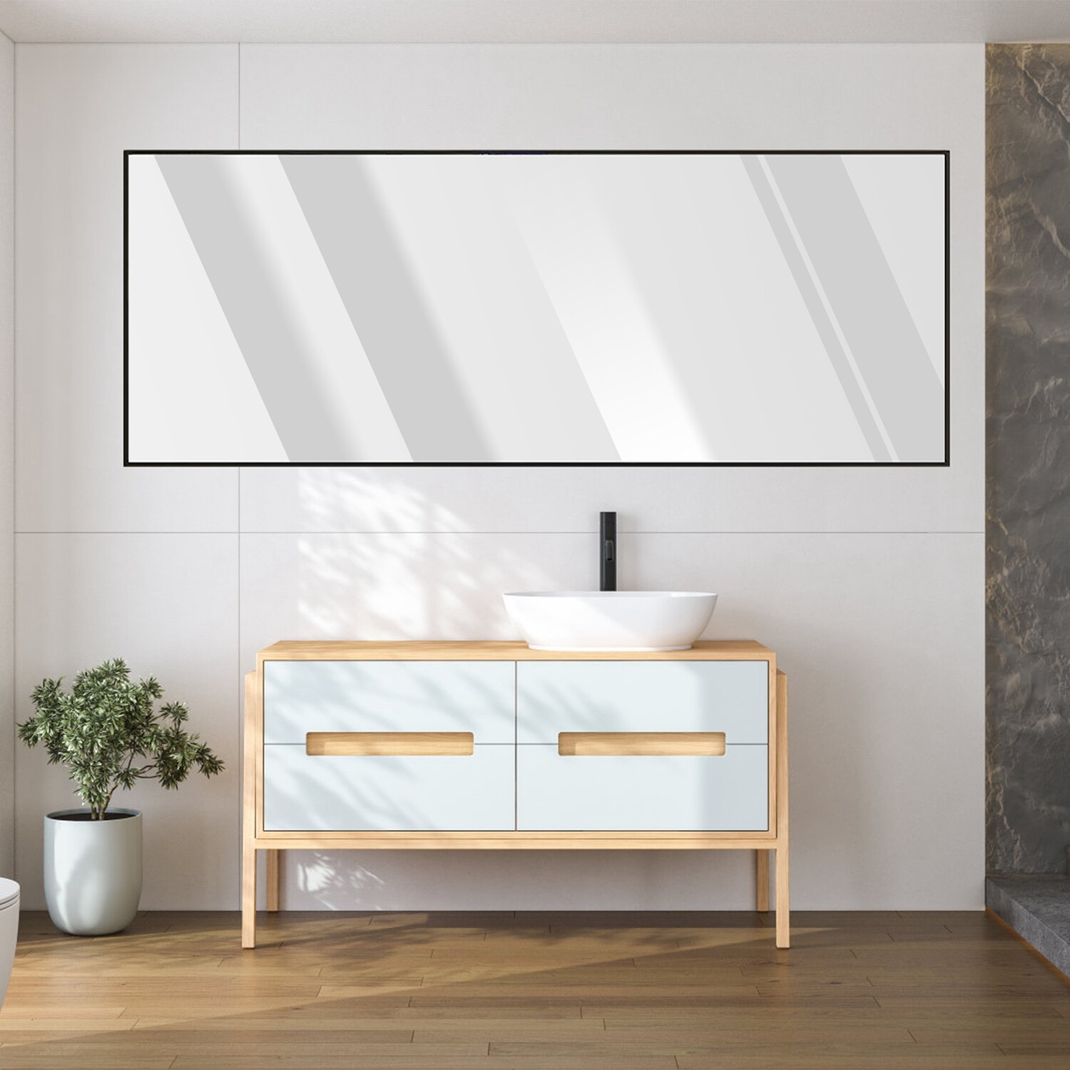 Full Length Mirror, Hanging Mirror Full Length with Stand Free Wide Applications