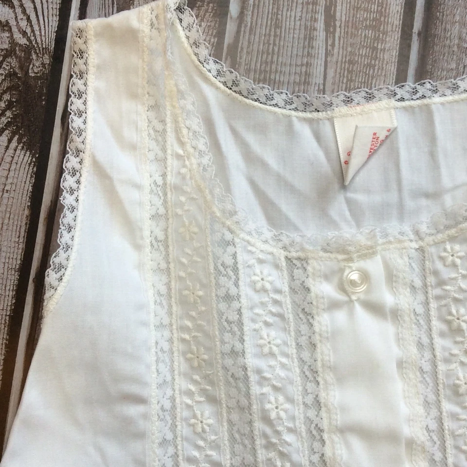 Enagua sin cordones completa Her Majesty Girls talla 8 caja falda plisada botón delantero Foto 4 de 4