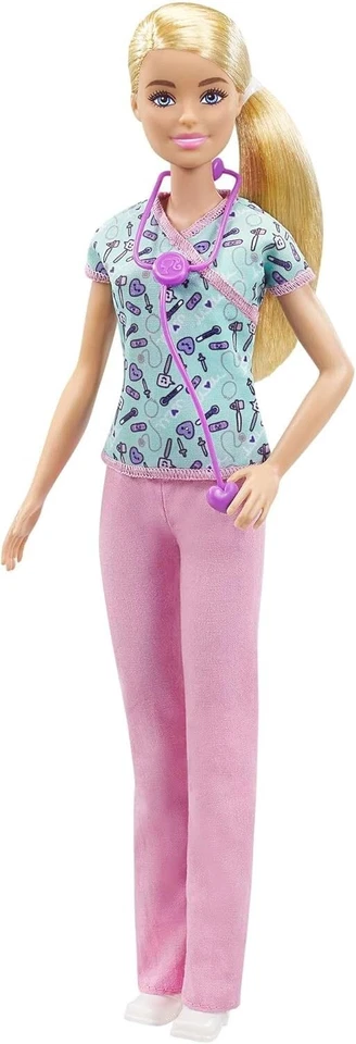 Giocattolo Bambola Barbie Carriera Infermiera con Accessori Inclusi Mattel - Immagine 2 di 4