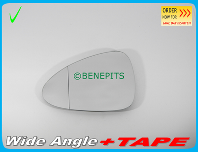 Ala ESPEJO DE CRISTAL Asférica para Porsche Panamera 970 2009-2016 Lado Izquierdo \ PR018