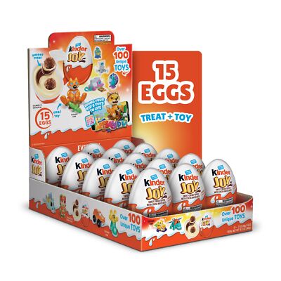 Kinder Joy Eggs with Sweet Cream and Chocolate Wafer Bites 15ct 10.5oz