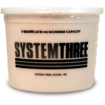 System Three Wood Flour, 5 Qt Tub, Brown 5 quarts