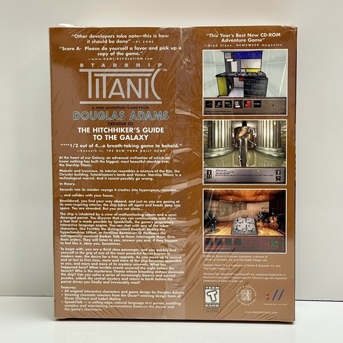 Starship Titanic Game PC Windows 95 DVD ROM 1998 Official Strategy Guide Adams - Picture 8 of 16