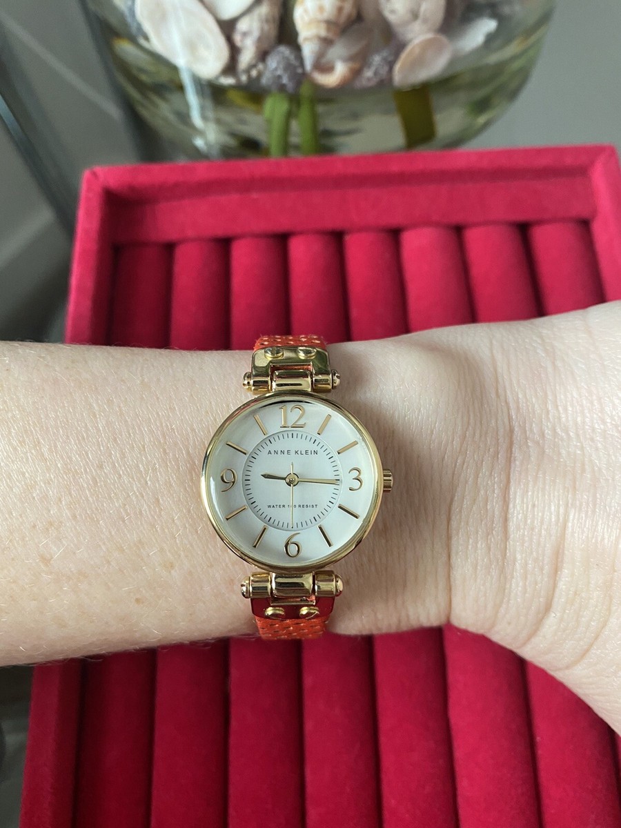 Anne Klein lady battery titanium band WR100FEET monther of pearl face New Womens Anne Klein Mother of Pearl Ceramic Quartz Watch  main image 3