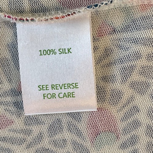 Lilly Pulitzer Feather Monogram Print 100% Silk Dress Sz 12 Stretch Faux Wrap - Picture 9 of 10
