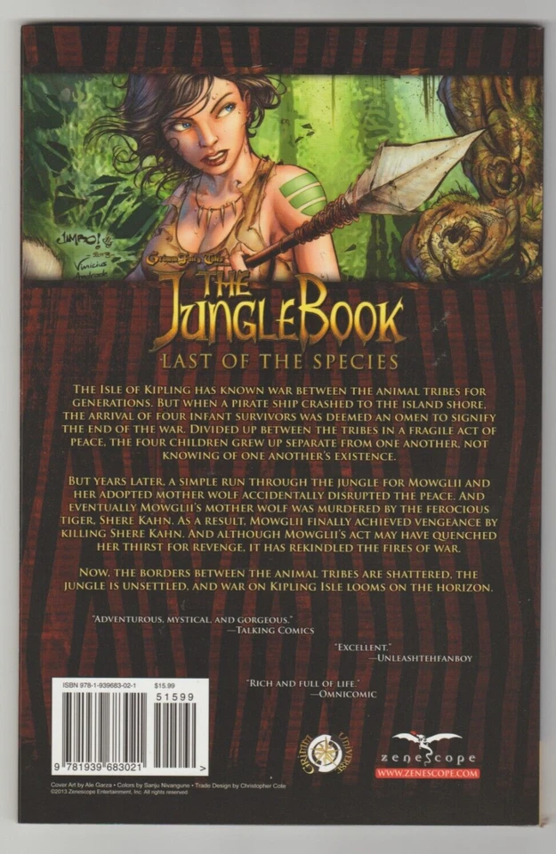 Grimm Fairy Tales The Jungle Book Volume Two TPB Graphic Novel 2012 Zenescope Foto 2 de 4