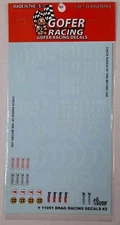 GOFER RACING DECALS Drag Racing tire logos # 2 SHEET 1:24 1:25 CAR MODEL 11051