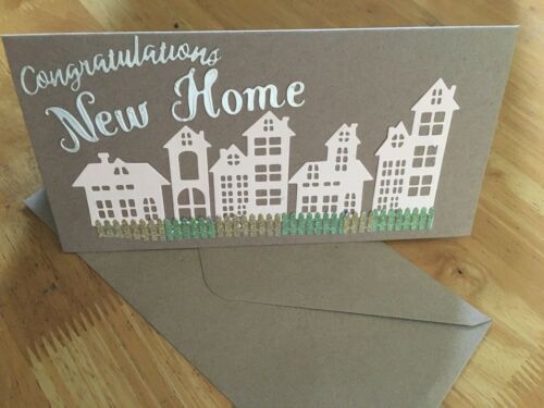 Rustic Shabby Chic New Home Card Congratulations - Picture 1 of 6
