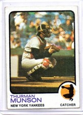 1973 Topps Set Break #142 Thurman Munson VARIATION ERROR BLACK ON BACK VINTAGE