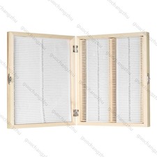 100Tier Pflanzen Mikroskop Dauerpräparate Objektträger Set in Holzkiste,DE