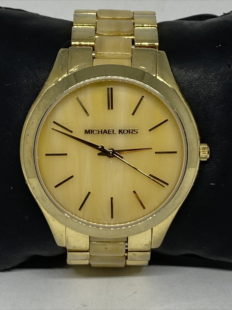 Michael Kors Runway MK4285 Women s Gold Stainless Steel Analog Dial Watch UC645
