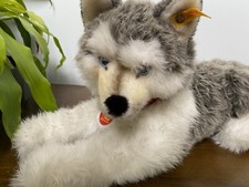 Steiff Molly Husky Dog 45 cm 104916 Button  Tag 1991 - never played with